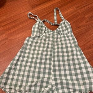Plaid romper